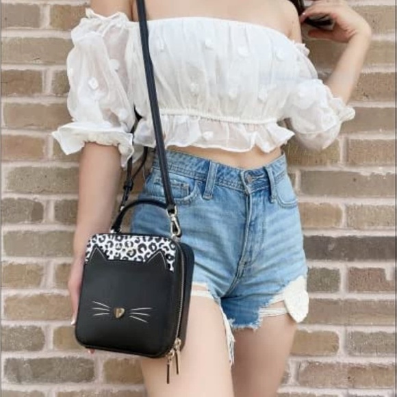 Kate Spade Cat crossbody Purse. Perfect condition, used once or twice. - Picture 4 of 14